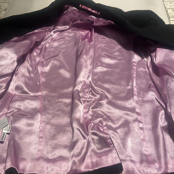 Ann Taylor Black Blazer satin lining ladies size 10 - Picture 5 of 9